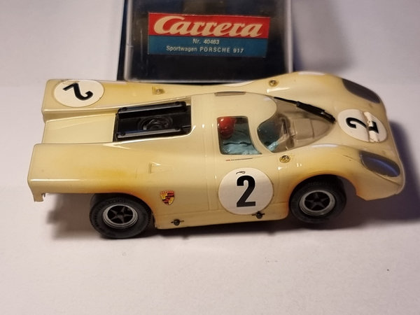 Carrera Universal 40463 PORSCHE 917 IN WEISS mit originaler Box